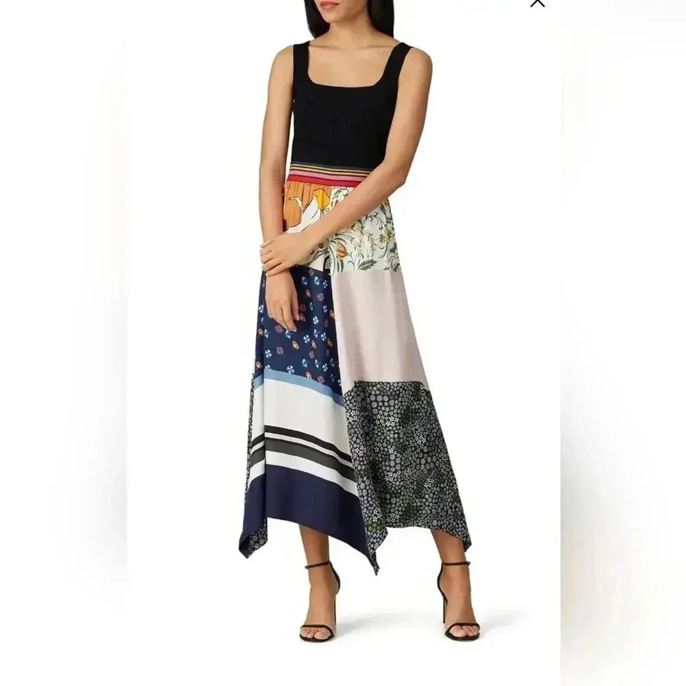 See by Chloé Summer Patchwork Handkerchief Skirt S